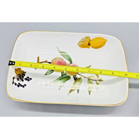 Royal Worcester Evesham Gold Rectangular Shape 56 Size 1 Baking Serving Dish - Picture 6 of 8